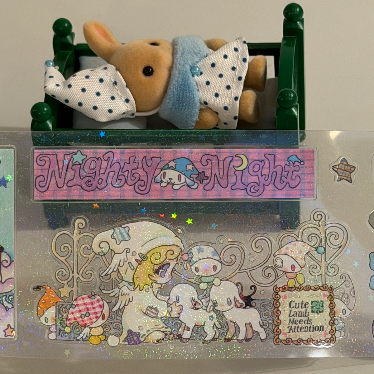 Oliwa | "Nighty Night" Original Illustration PET Sticker Roll (6cm × 5m)