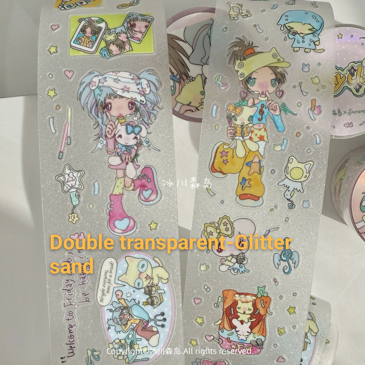 Sunonebird|Friday Club Girl Idol Sticker Roll | Kawaii Washi Tape