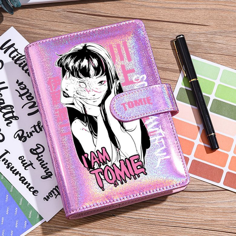 Tomie Junji Ito holographic notebook black I AM TOMIE design