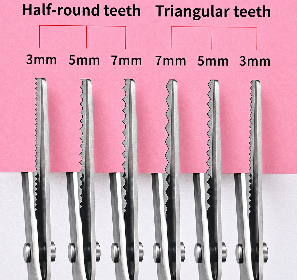 Triangle & Arc Dual Styling Scissors