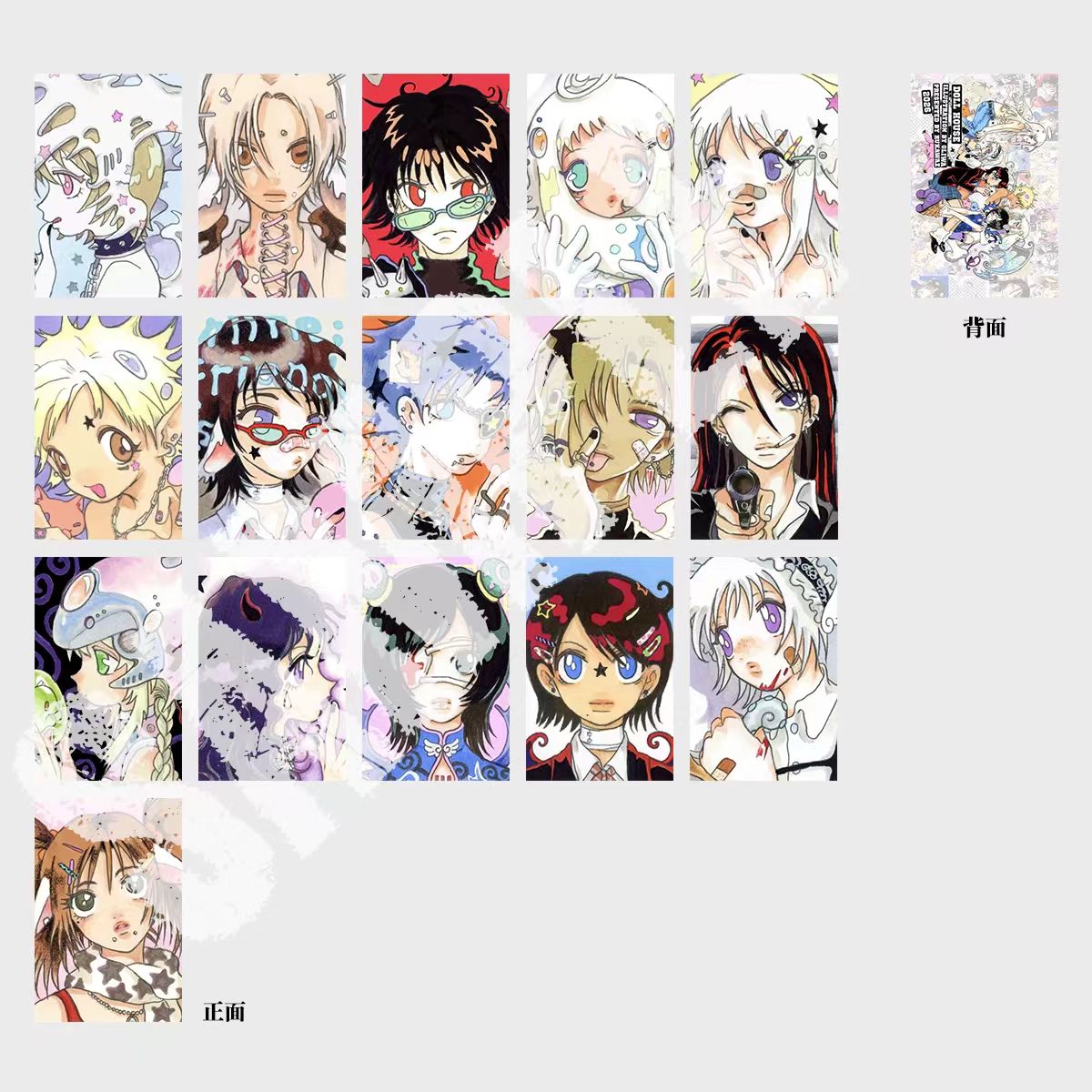 Oliwaz art card full set front and back designs