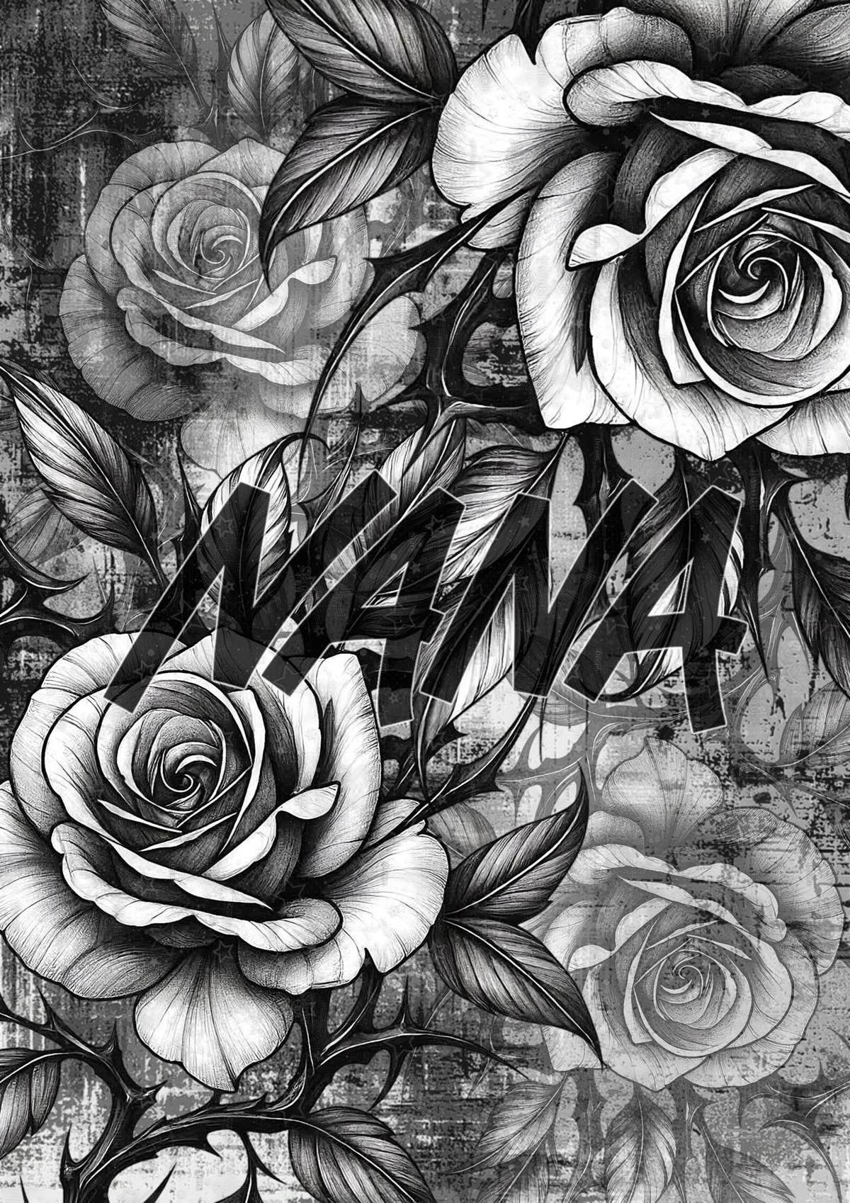 NANA Sticker Book cover - roses design