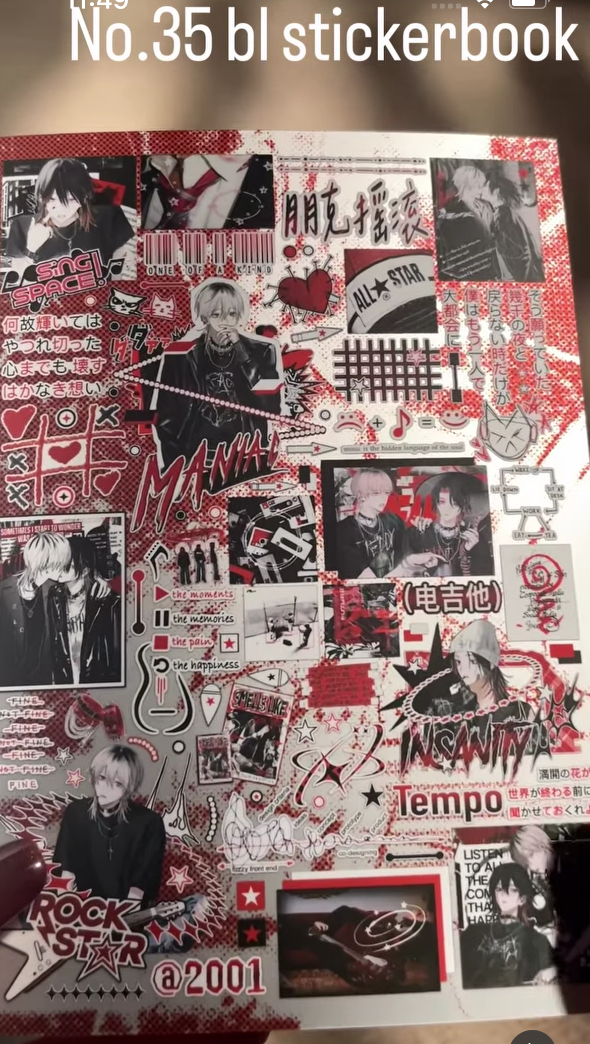 No.35 BL Sticker Book