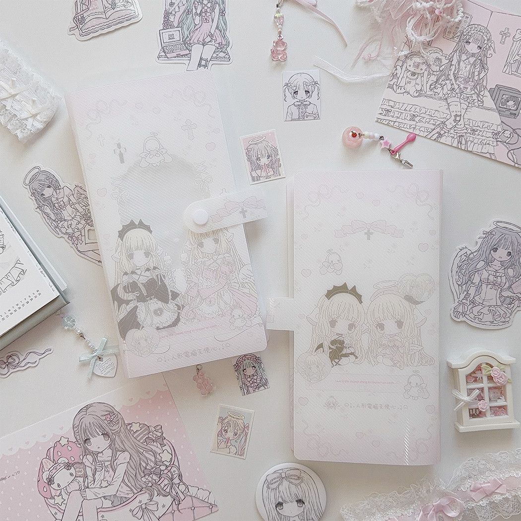 Chobits| Kawaii Postcard Journal Storage Book โ PP Sticker Organizer