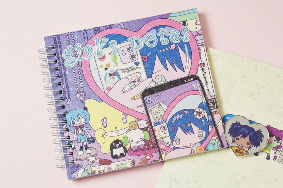 sunonebird |<girl's notes> Girl's Notes Art Book + 1 Random Bookmark