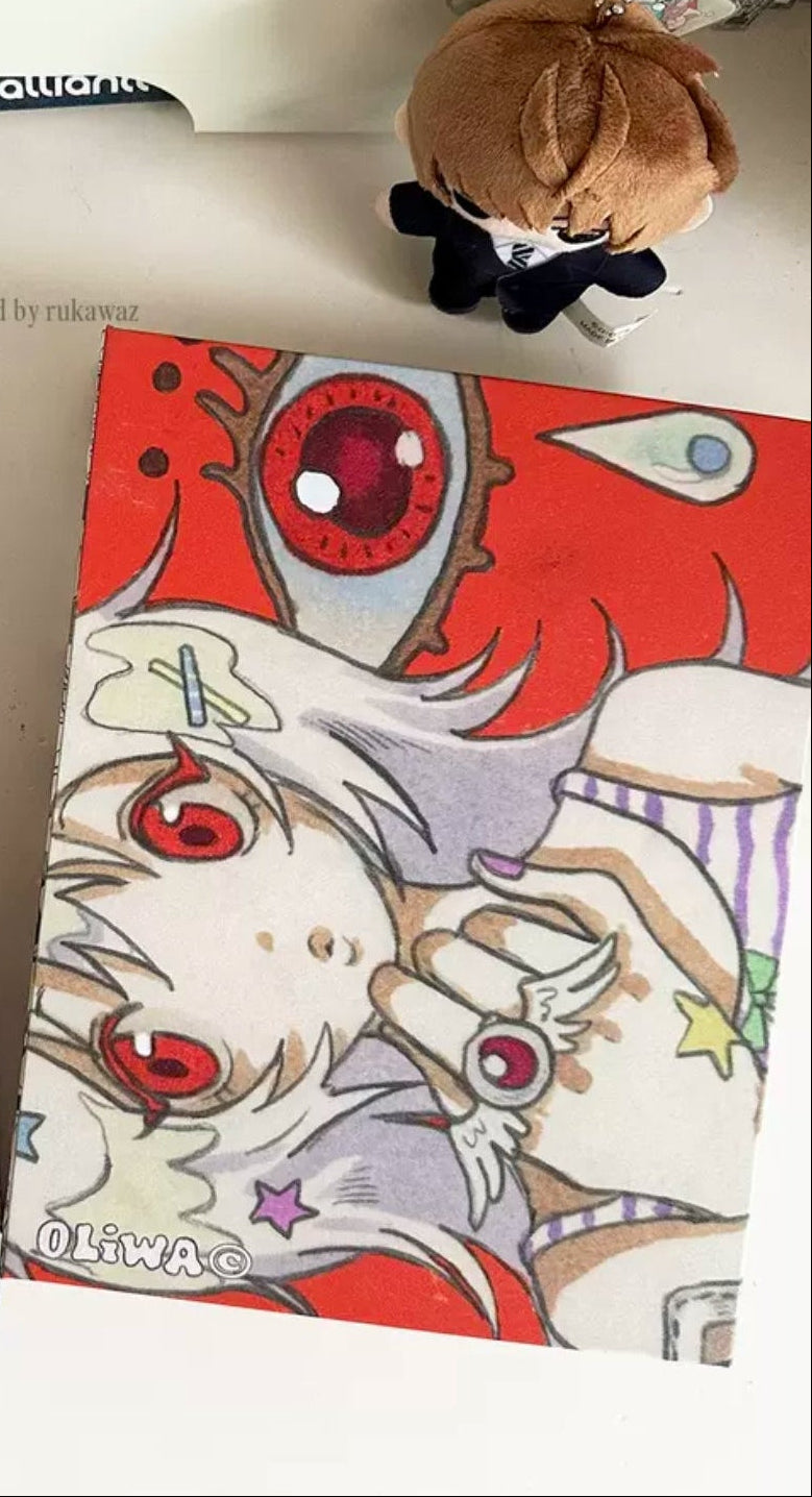 Rukawazx x Oliwa Angel Kiss A5 card binder cover - front view