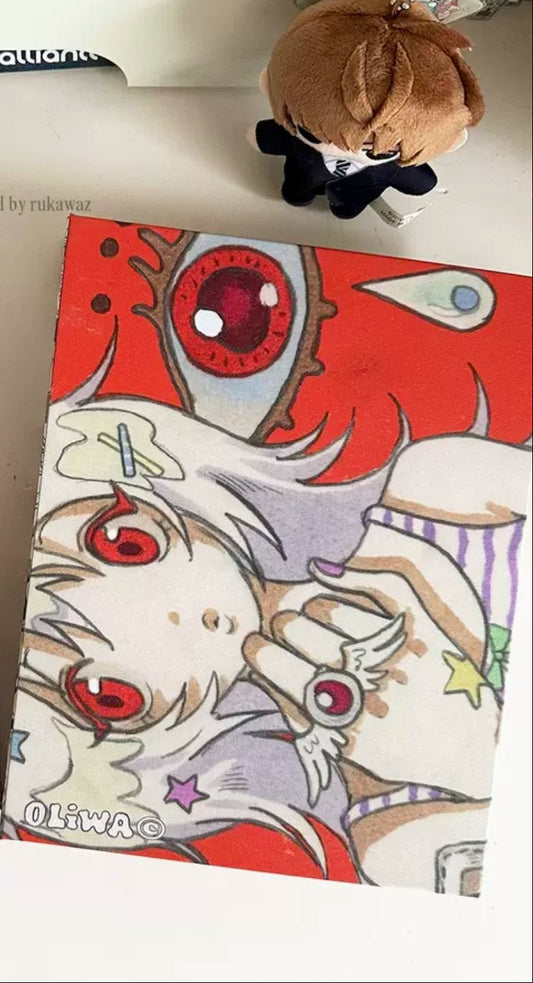 Rukawazx x Oliwa Angel Kiss A5 card binder cover - front view
