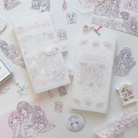 Chobits| Kawaii Postcard Journal Storage Book – PP Sticker Organizer