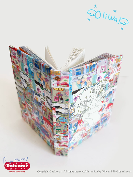 Rukawaz x Oliwa Fuzzy Memory A6 journal cover front view