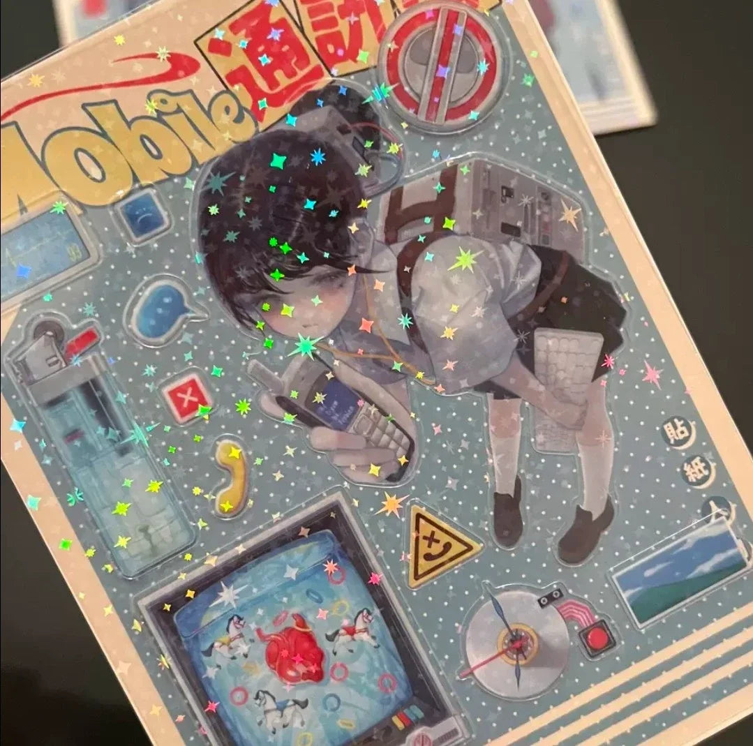 [Nobody's Watching] Waterproof Holographic Sticker Sheet