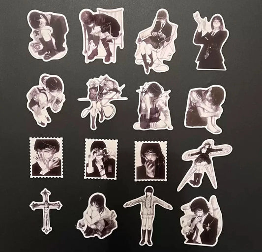[Nobody's Watching] Concentric Circles Die-Cut Sticker Pack (16 Pieces)