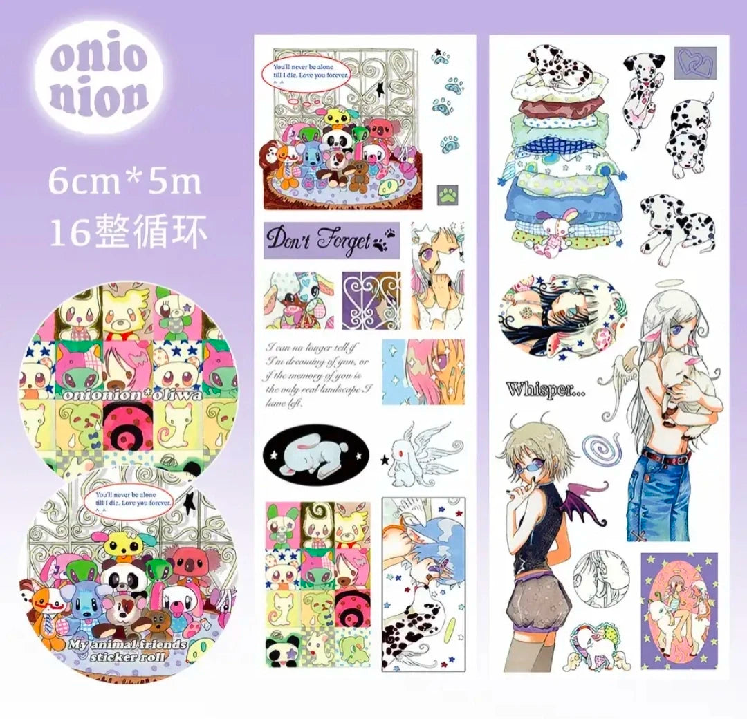 [Oliwa] Sticker Tape Roll (6cm × 5m)