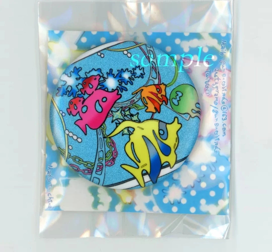 [Sunonebird] 44mm Round Pinback Button Badge