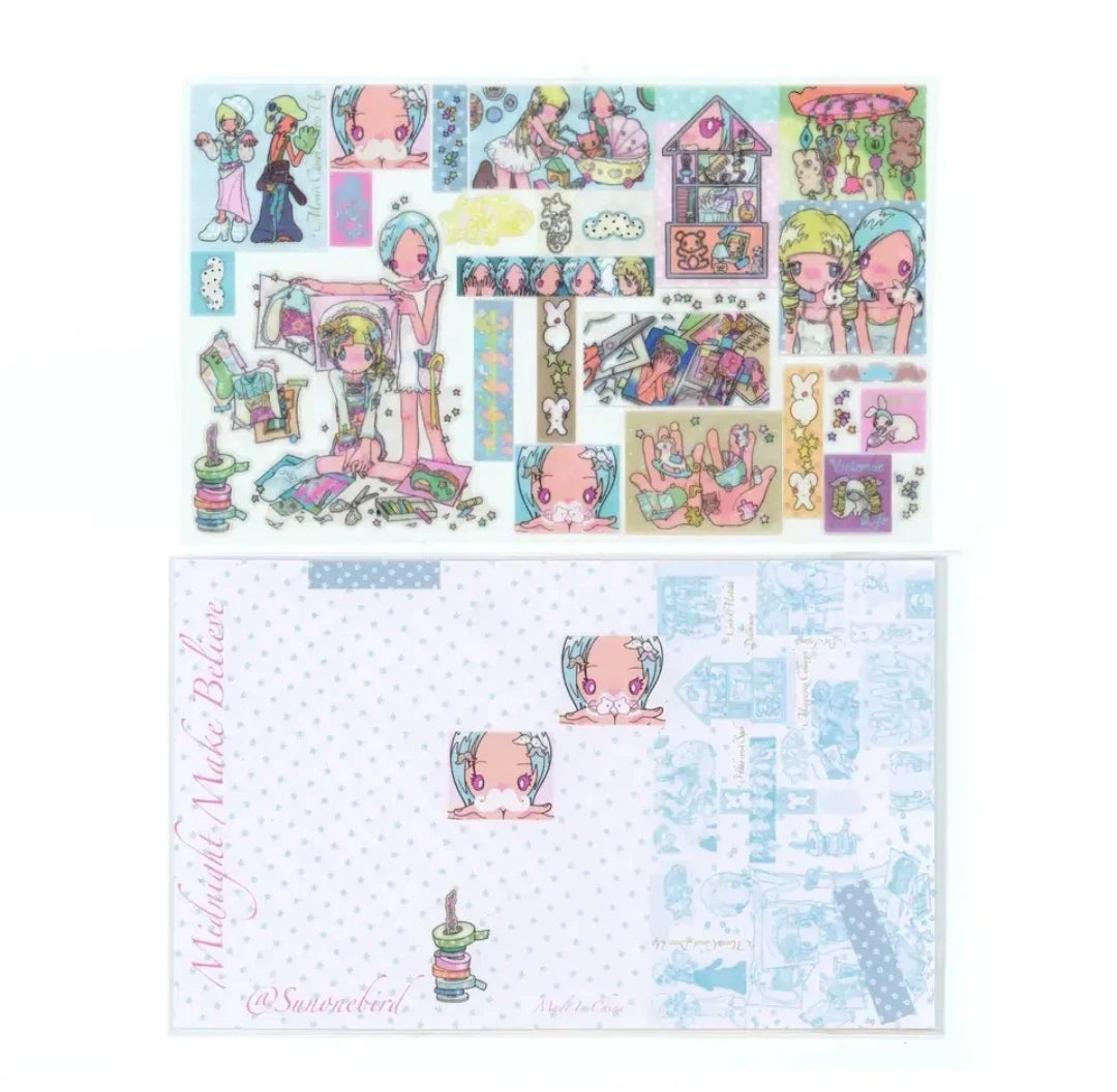 [Sunonebird] "Playing House" Decorative Sticker Sheet (11.7×17.2cm)