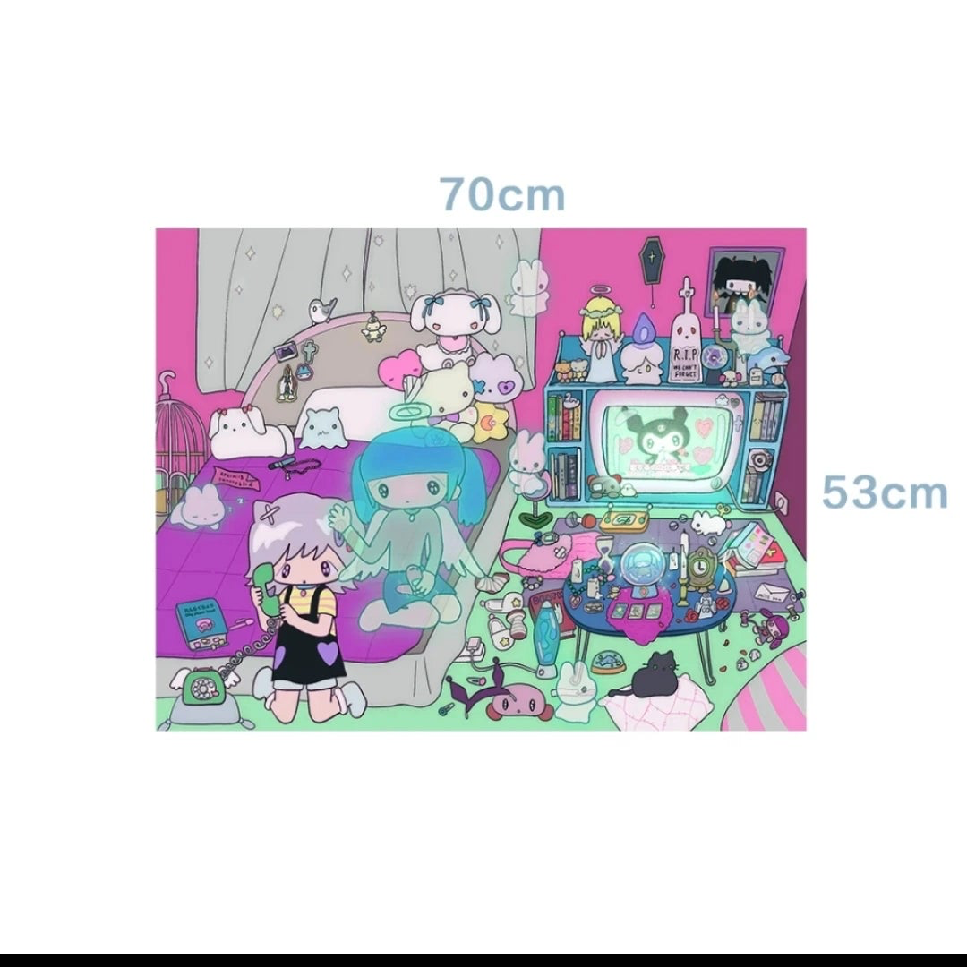 [Sunonebird] "Memory Room" Decorative Wall Tapestry (70×53cm)