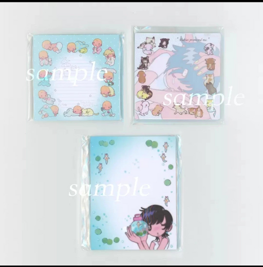 [Sunonebird] "Baby & Cats" Decorative Memo Pad (120gsm / 50 Sheets)