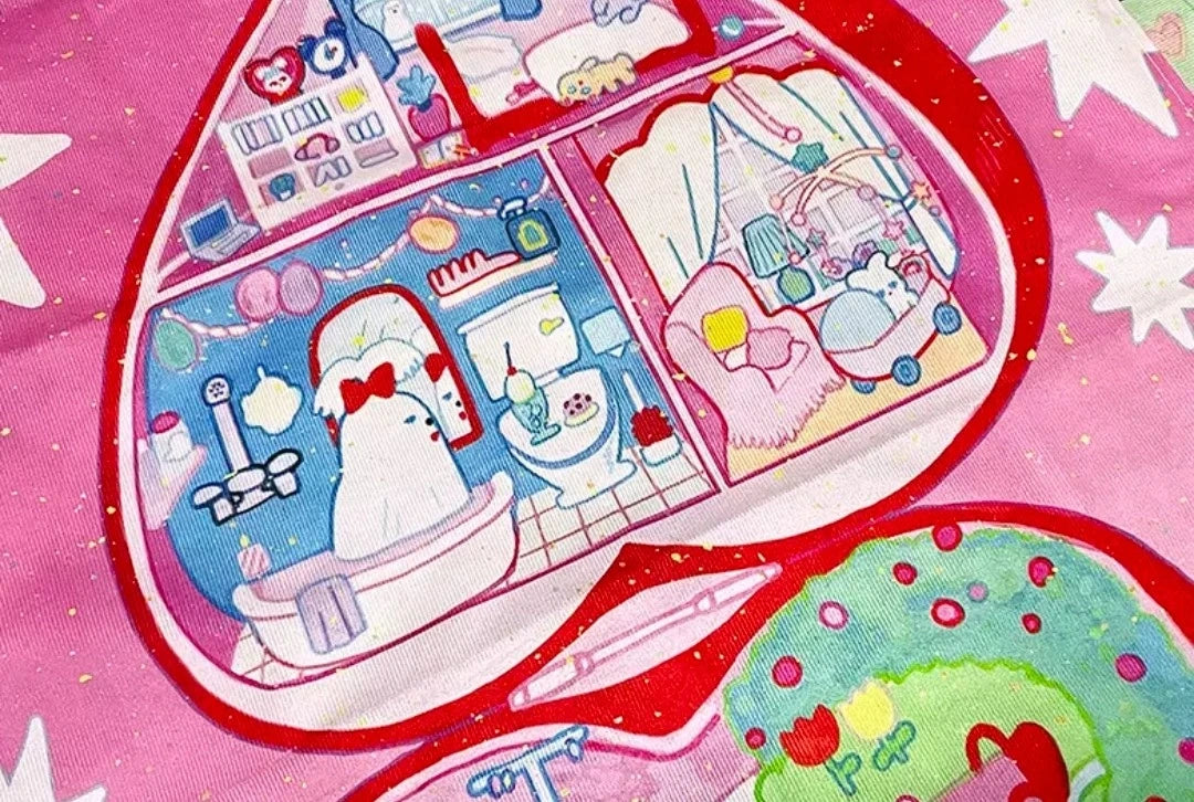 [Sunonebird] "Heart Toy House" Decorative Wall Tapestry (52×70cm)