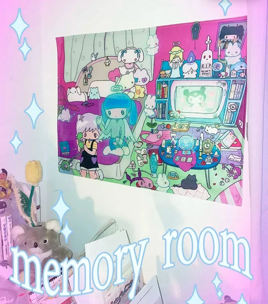 [Sunonebird] "Memory Room" Decorative Wall Tapestry (70×53cm)