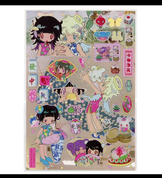 [Sunonebird] "Chinese Sweethearts" 12.5*18.5cm Sticker Sheet