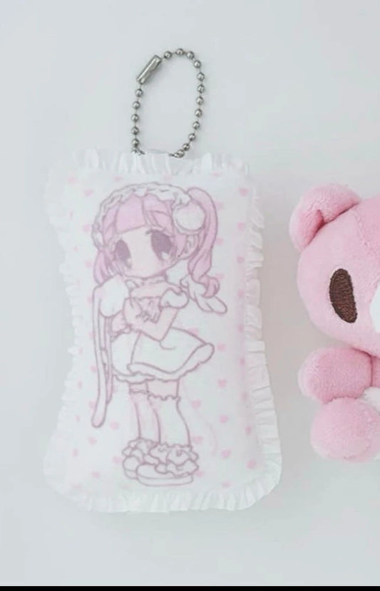 [Pumpum] Mini Ruffle Pillow Plush Keychain