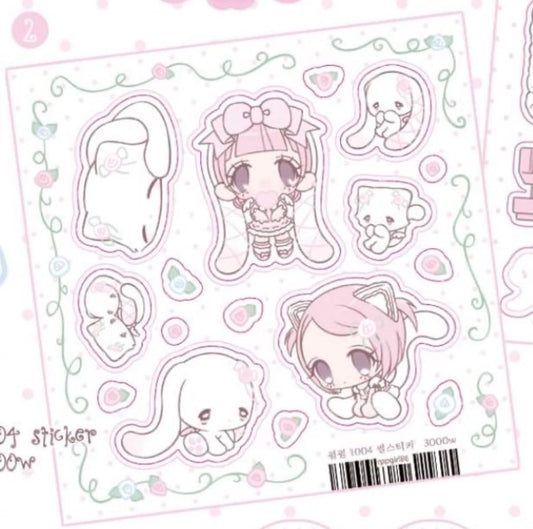 [Pumpum] Vine Bunny Sticker Sheet