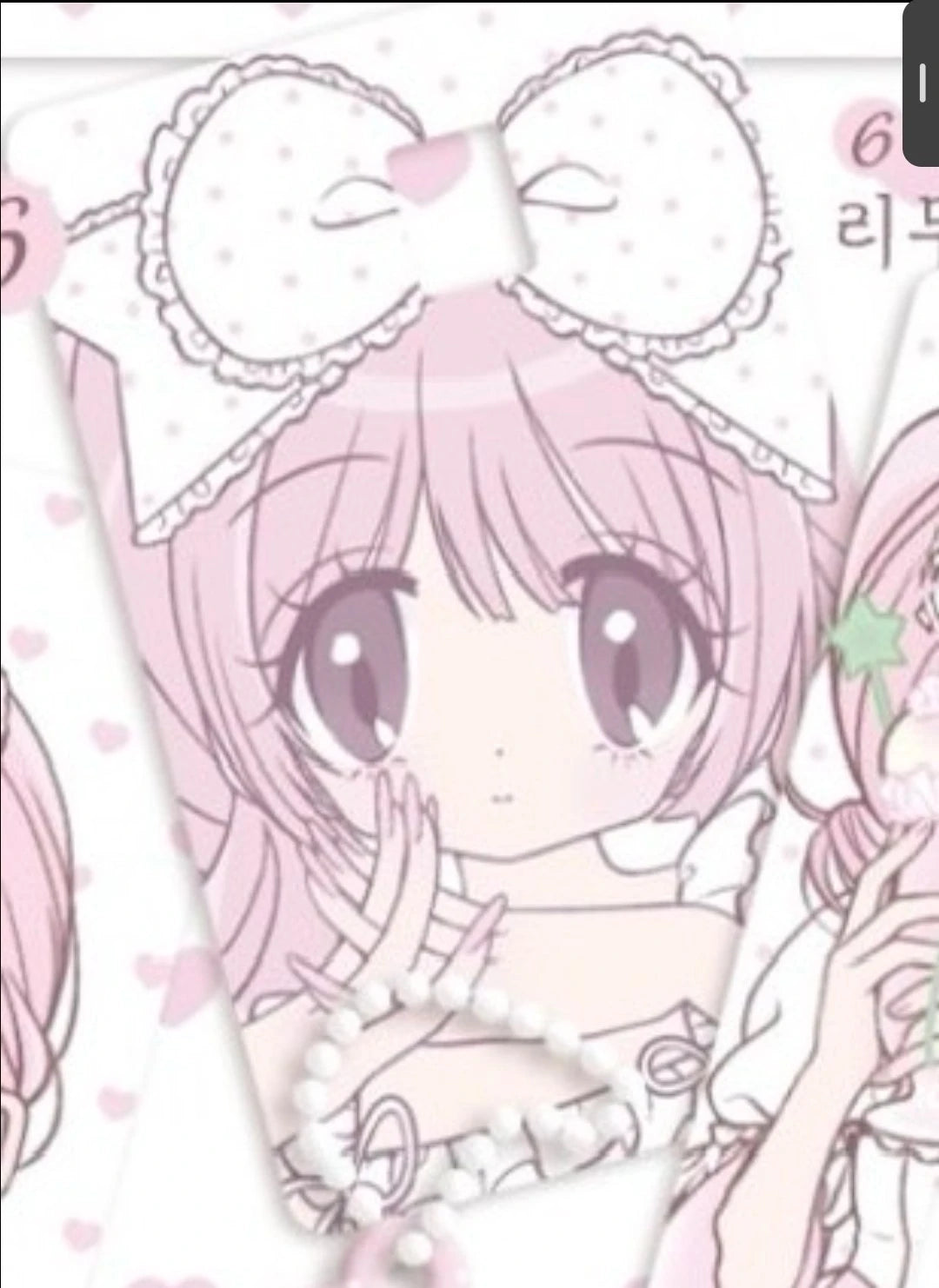 [Pumpum] "Lolita Big Bow Girl" Card Sticker (2 Pcs)