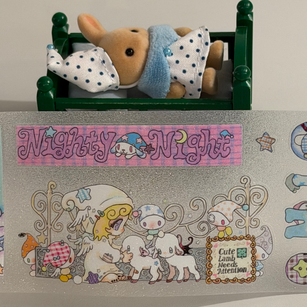 Oliwa  | "Nighty Night" Original Illustration PET Sticker Roll (6cm × 5m)