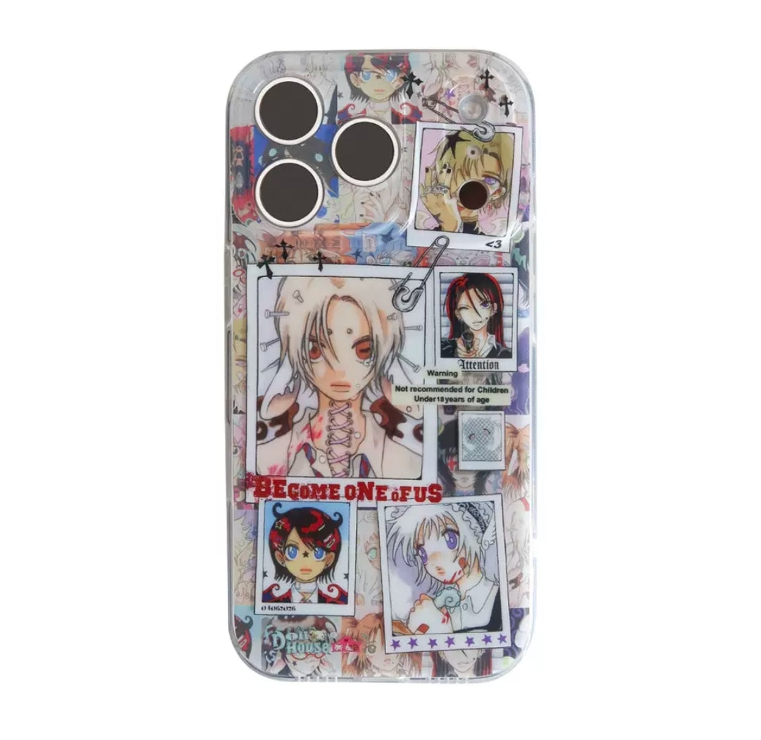 Rukawazx Doll House Vol.2 manga collage glossy phone case