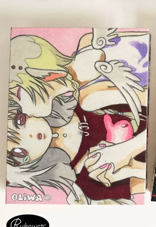 Rukawazx x Oliwa Angel Kiss A5 card binder cover - detail view