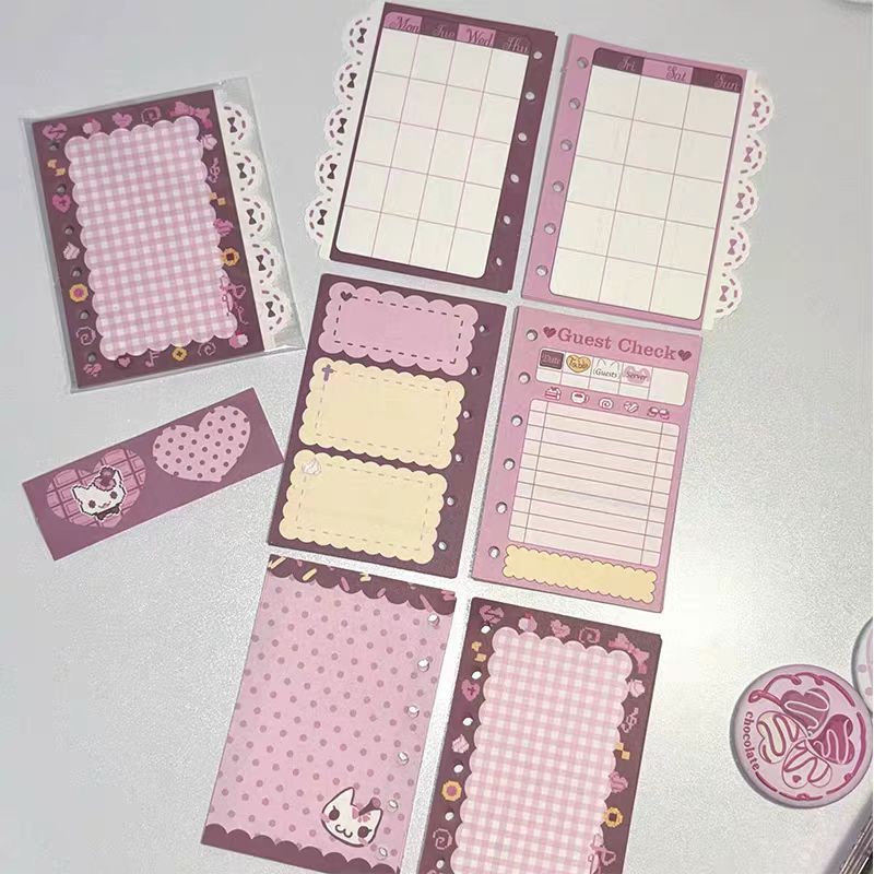 [Ribbon Honey] Pink Chocolate Binder Refill Pages