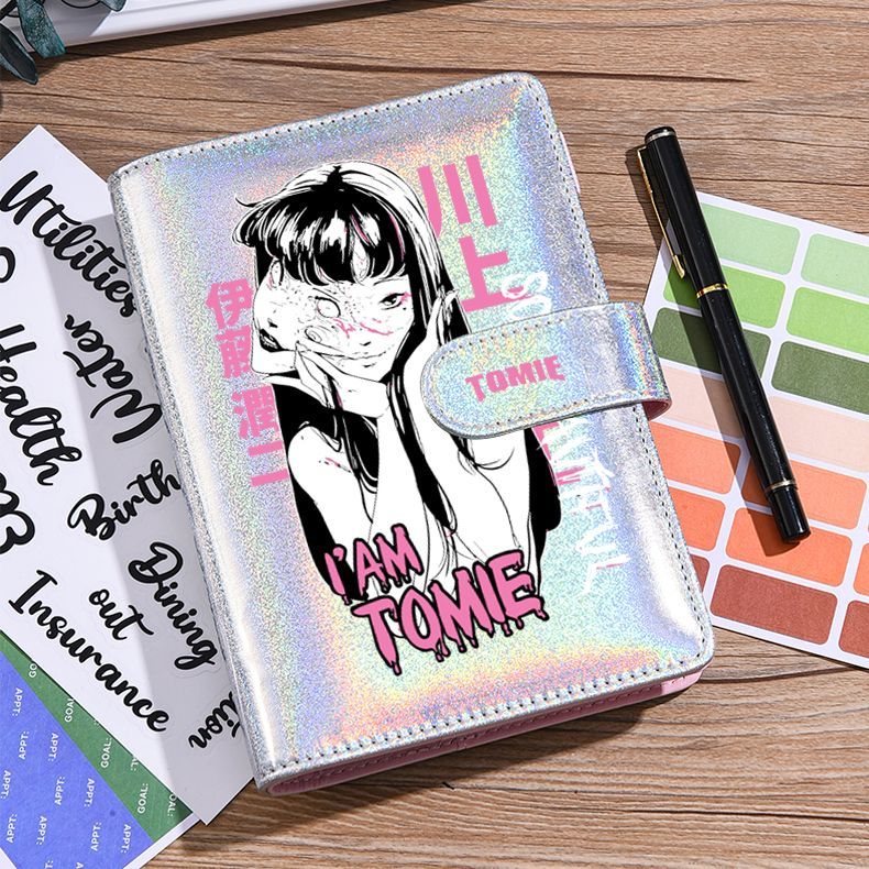 Tomie Junji Ito holographic notebook silver Kawakami panel design