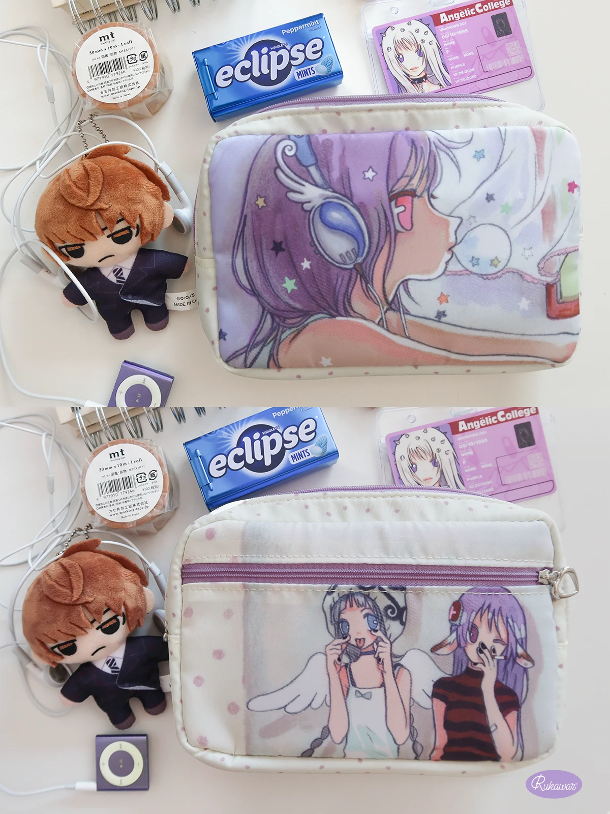 Oliwa "Angelic College" Retro Purple Storage Pouch