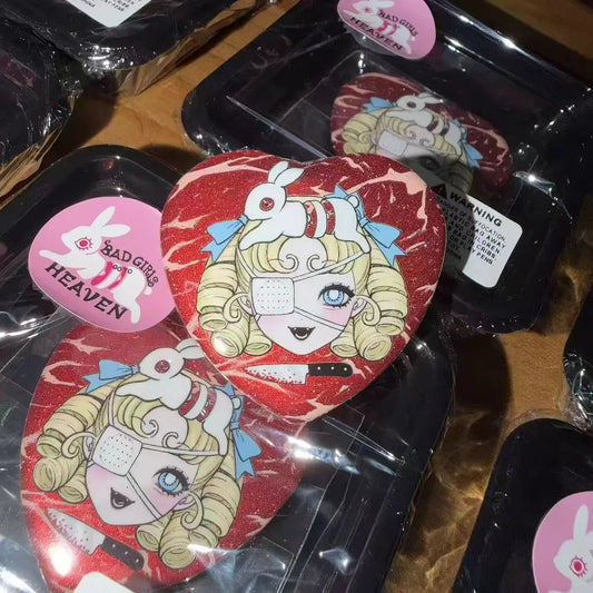 [Bad Girls Go to Heaven] Raw Meat Heart Pin Badge