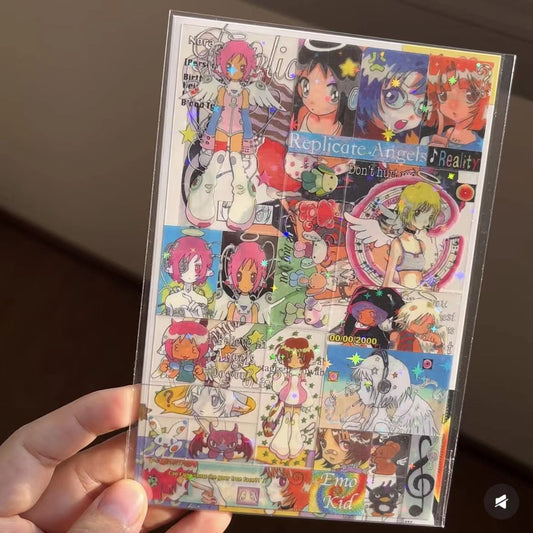 Replicate Angels holographic sticker sheet