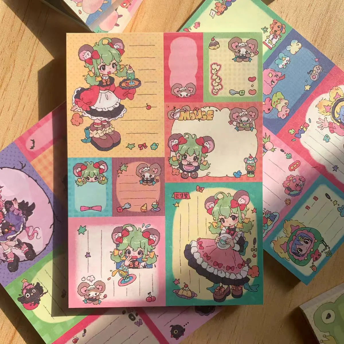 [Youmilu] Patchwork Tear-off Memo Pad