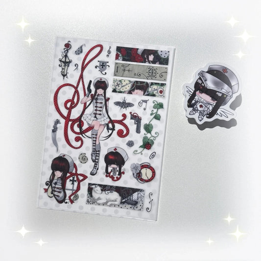 [Symbiont] A6 Soft-Touch Sticker Sheet