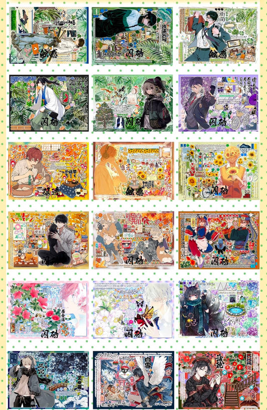No.45 all boy ，stickerbook sheet
