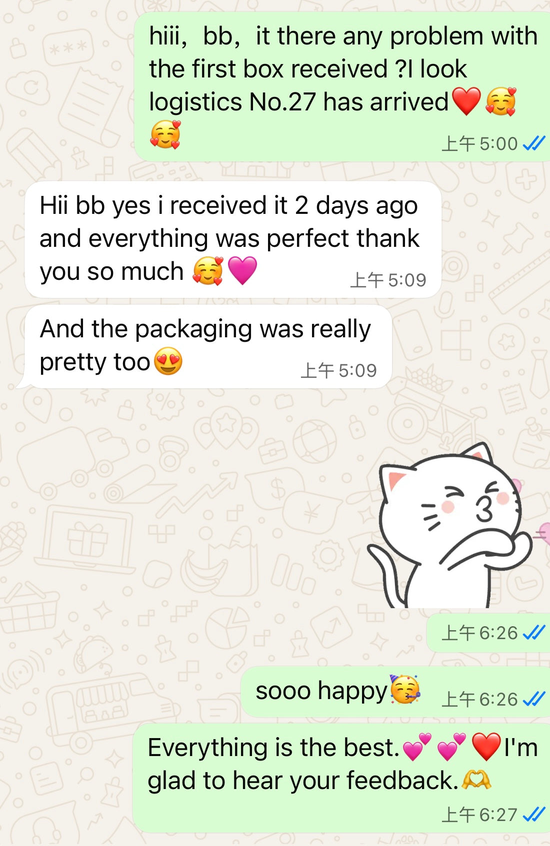 Customer  love Gallery