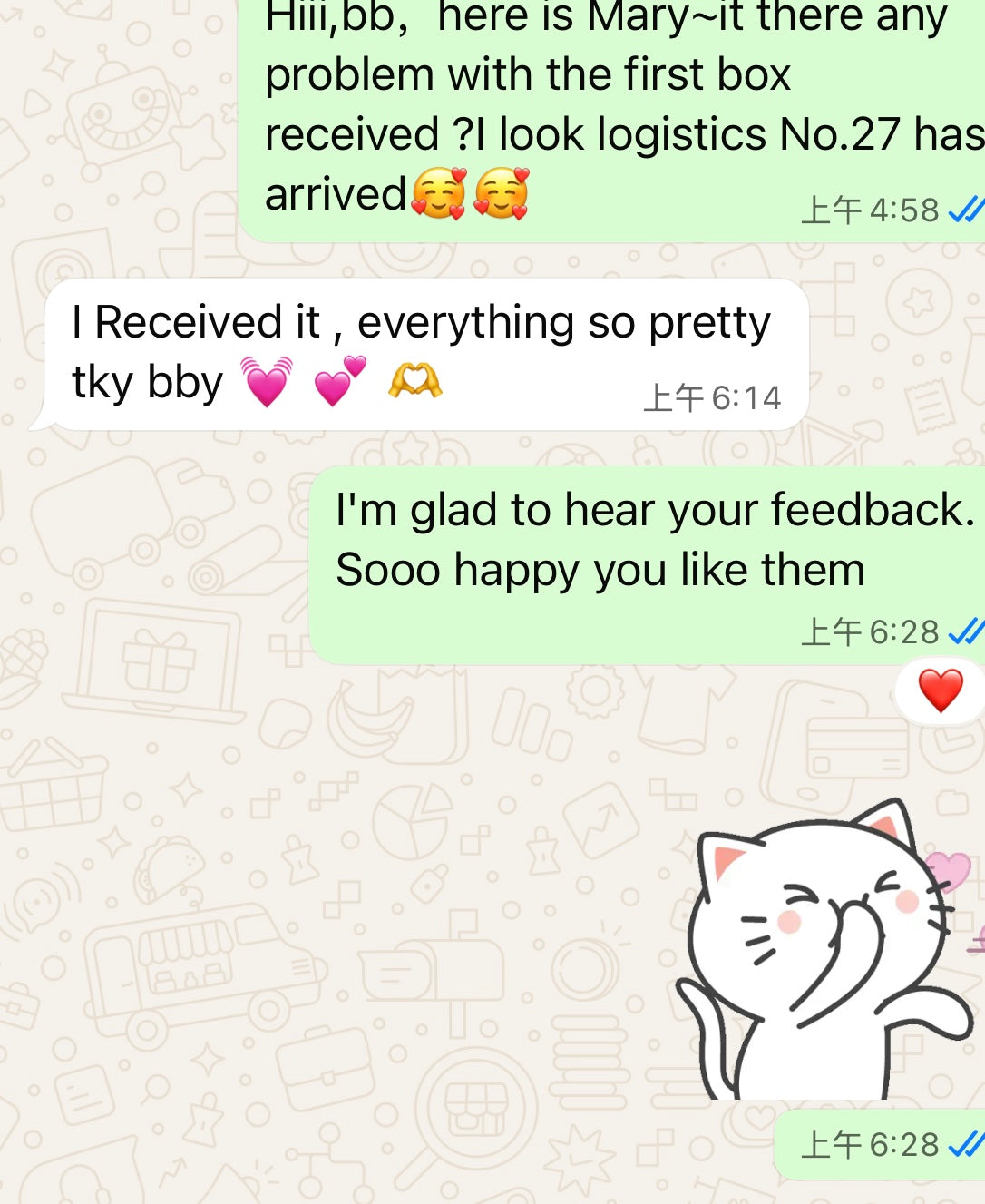 Customer  love Gallery