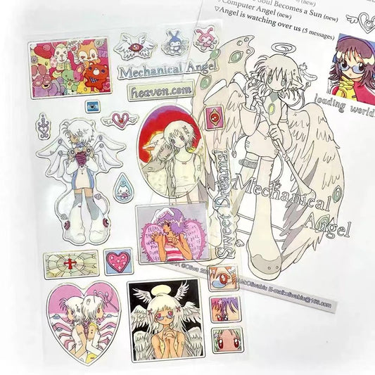 Mechanical Angel sticker set