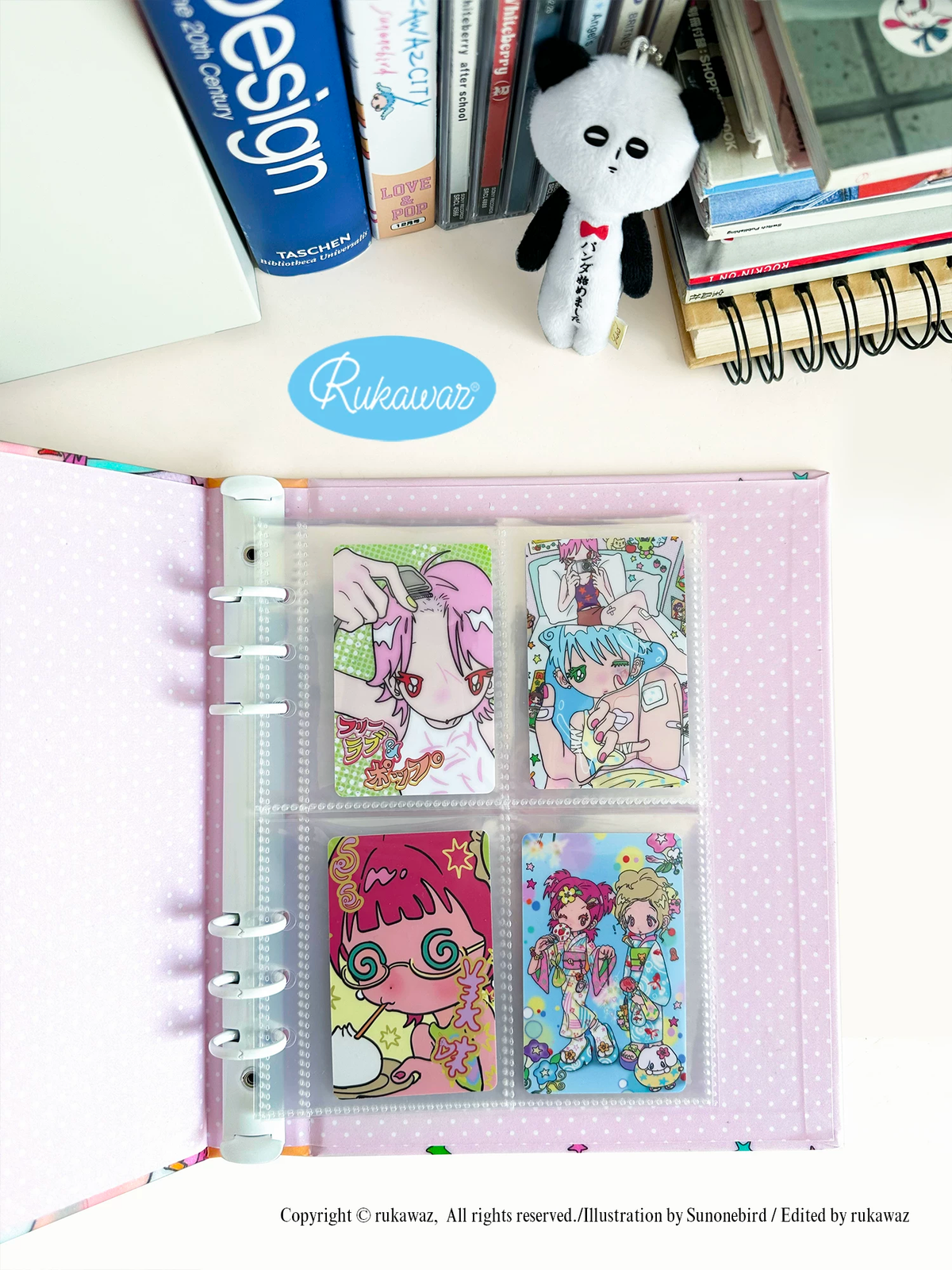 Love&Pop A5 binder size specifications 18x23x3.5cm 6-hole