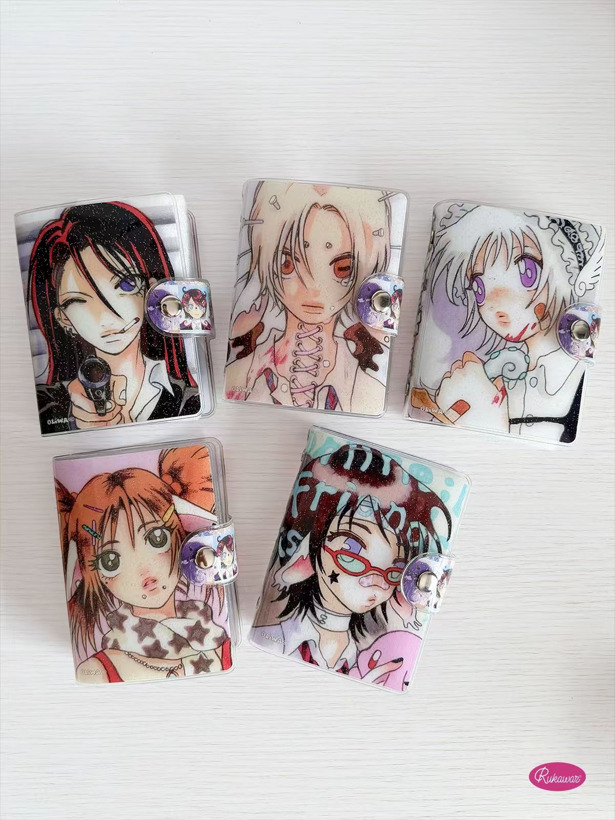 Rukawaz x Oliwa Doll House M5 binder Miu orange twin-tails cover front and back