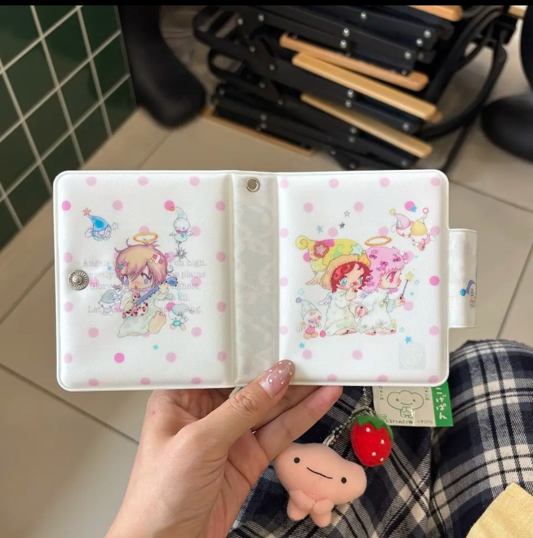 ACCIO x Oliwa angel polka dot card binder - open detail view